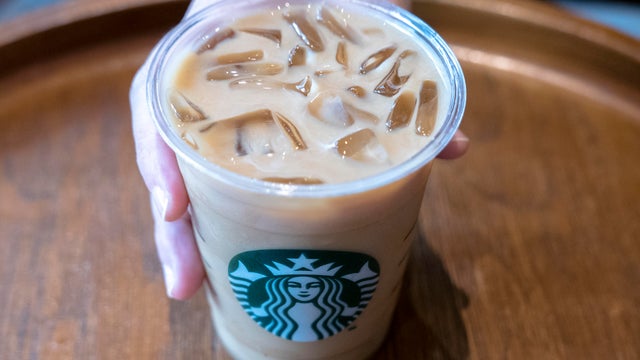 A cup of iced coffee from Starbucks 