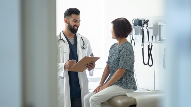 Woman at a doctor's appointment 