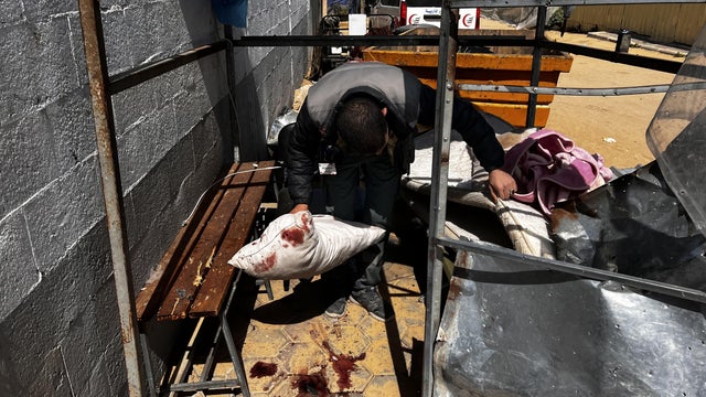 An Israeli army UAV targeted the entrance of Kuwait Speciality Hospital 